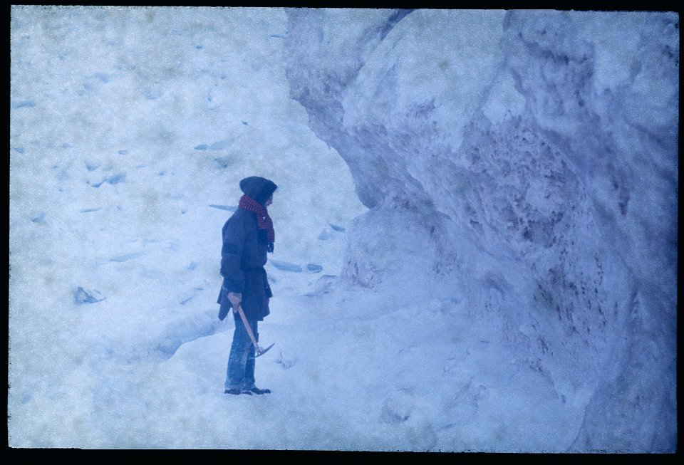 Mark Lankton facing ice ridge 1976 -2